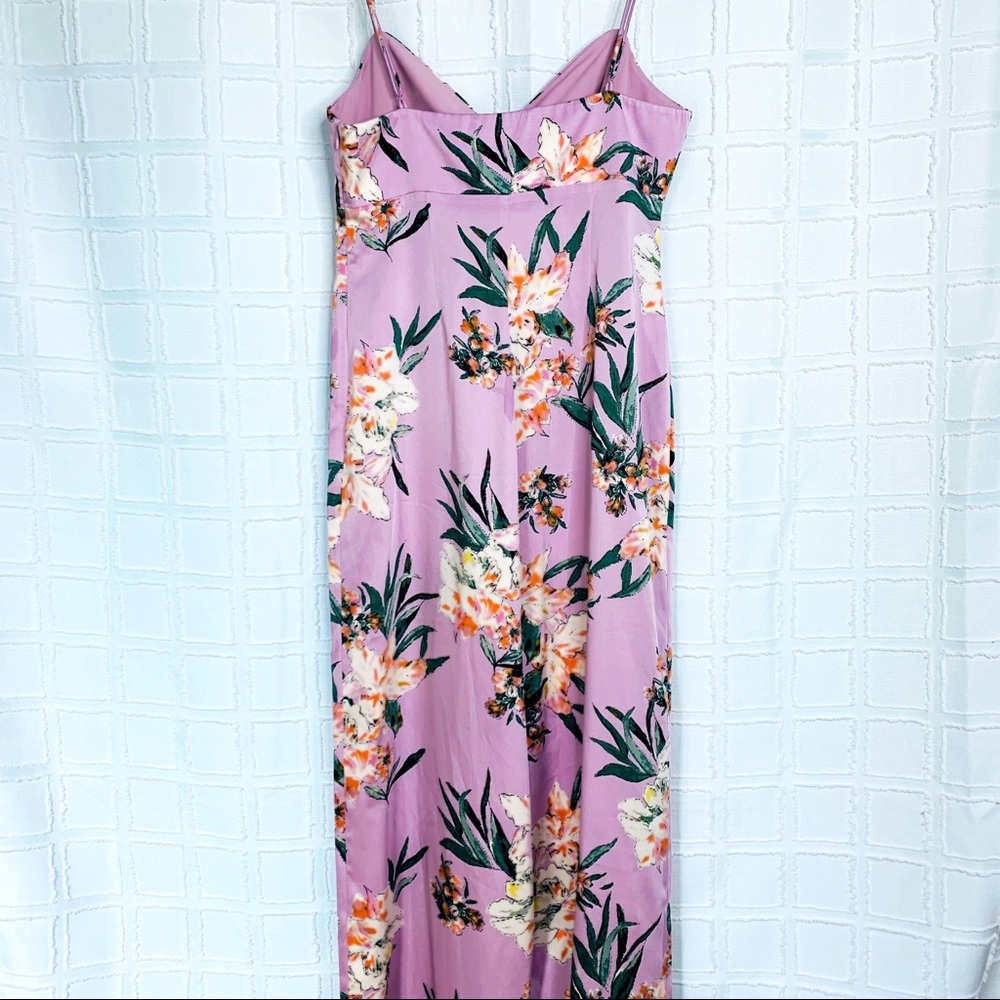 Guess LEIGH FLORAL JUMPSUIT Lavender size 10 - Picture 8 of 14
